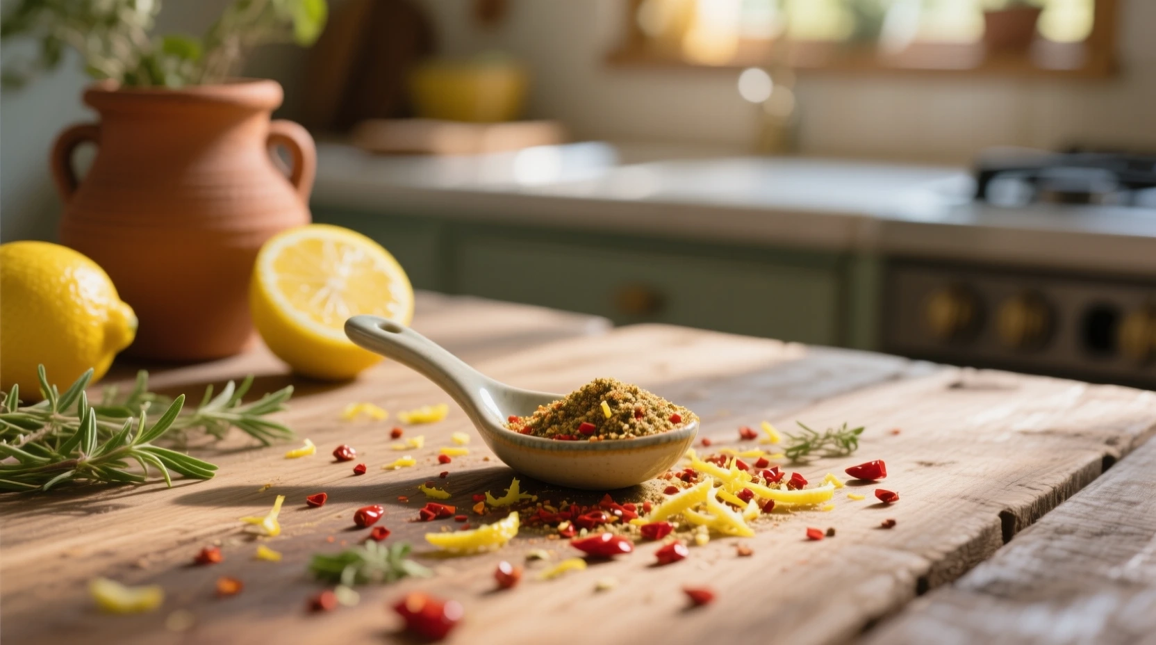 چاشنی لیمو فلفلی؛ طعمی تازه برای آشپزخانه شما